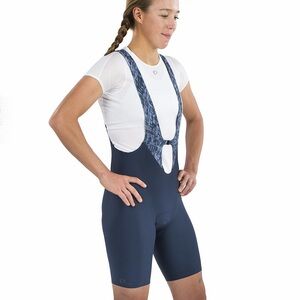 Pearl Izumi PI Black Pro Bib Shorts Cycling Navy Drop Tail Women's Large NWT